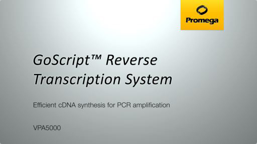 GoScript Reverse Transcription System Video