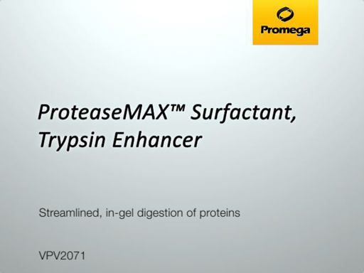 ProteaseMAX™ Surfactant, Trypsin Enhancer